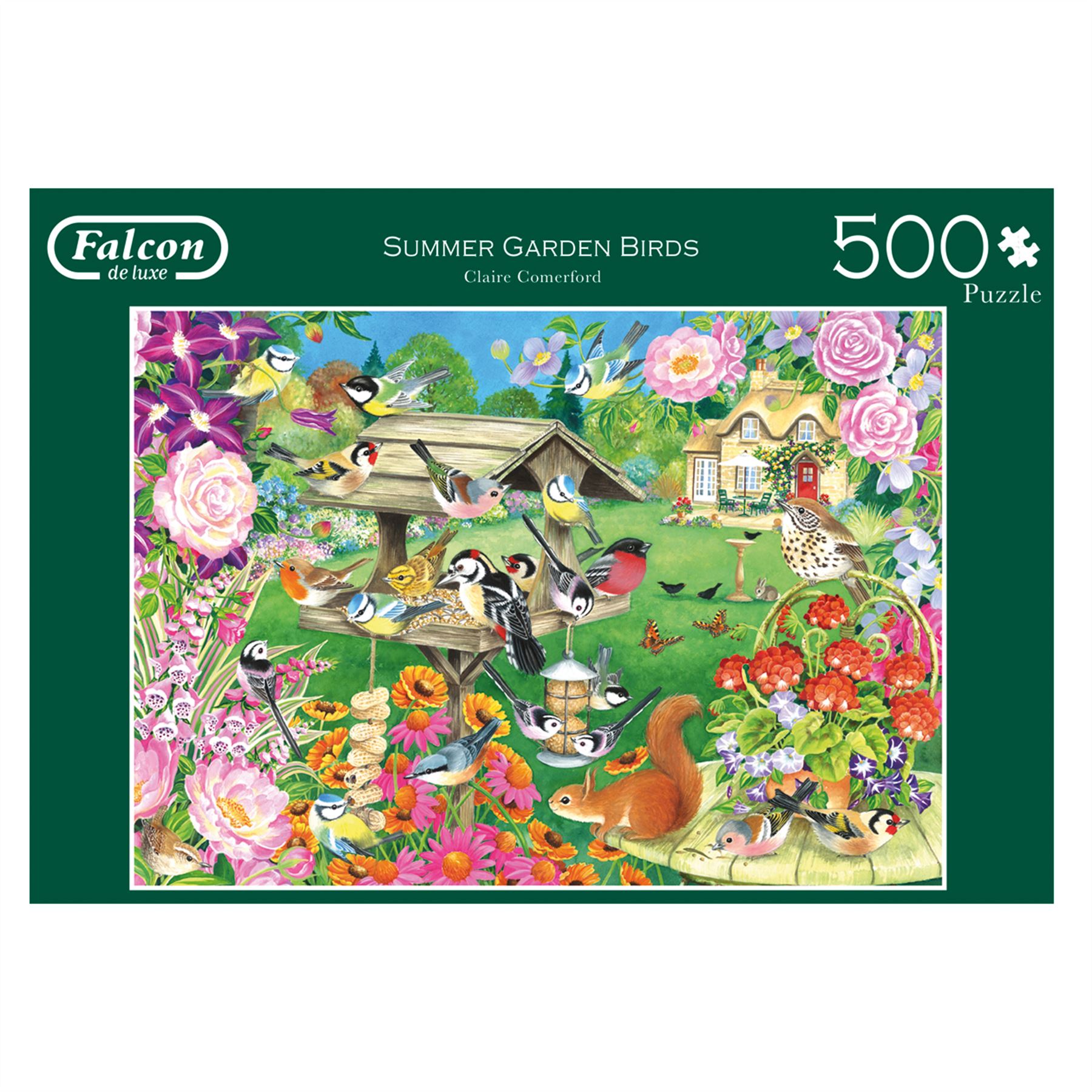 Falcon de luxe Jigsaw Puzzle 500 pieces Summer Garden Birds Bourne Toys