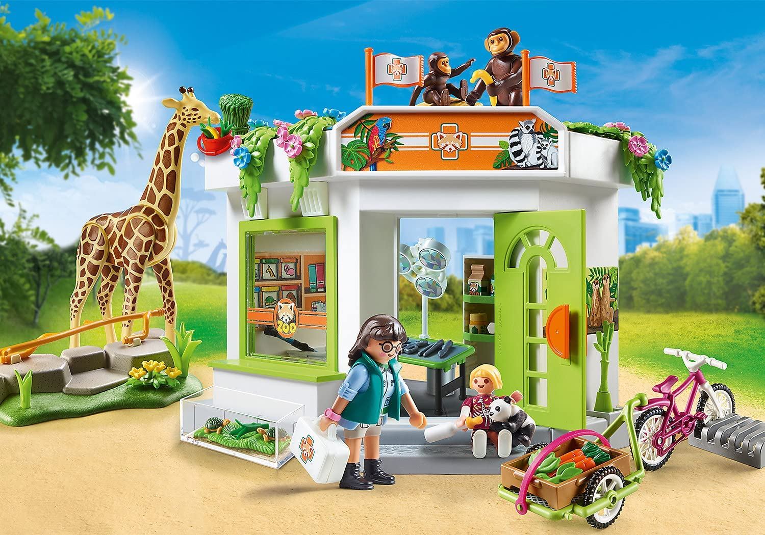 Playmobil 70900 Family Fun Zoo Veterinary Practice Bourne Toys