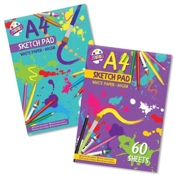 A4 60 Sheet Artists Sketch Pad Bourne Toys