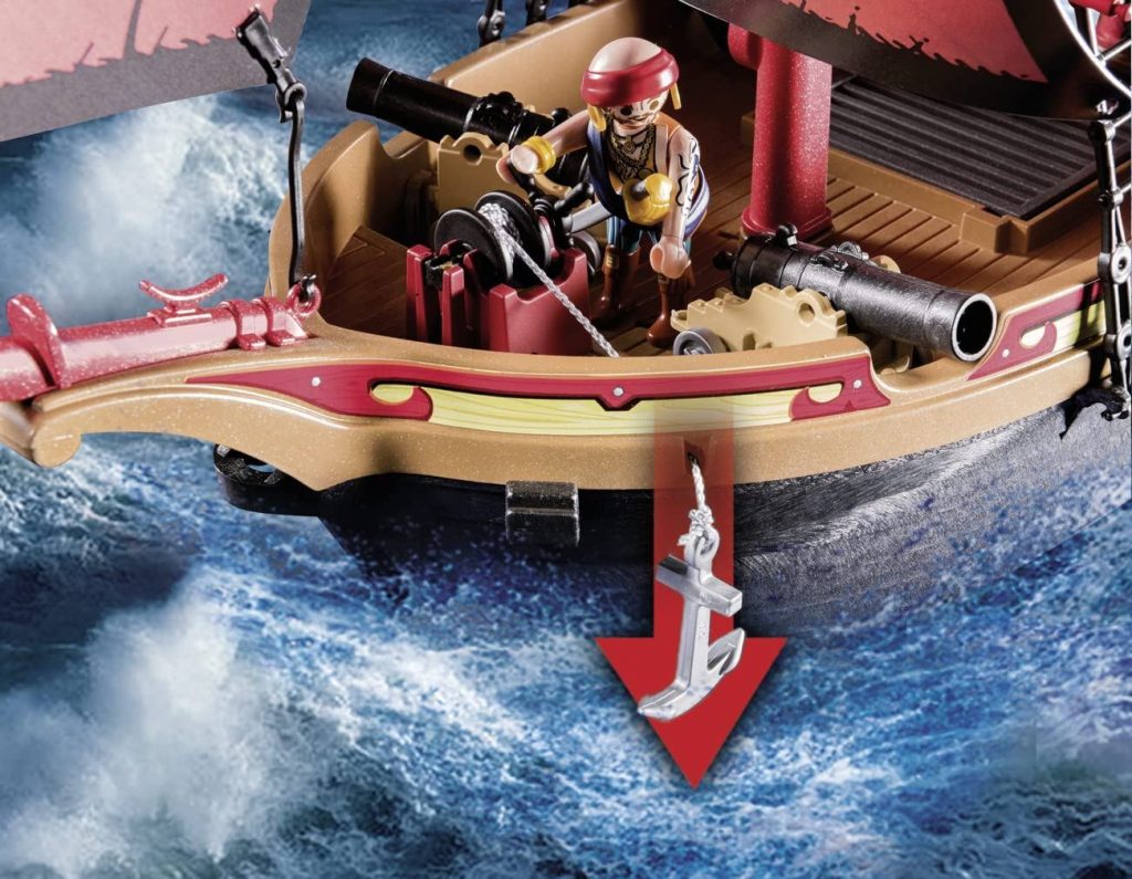 Playmobil 70411 Pirates Large Floating Pirate Ship with Cannon Bourne